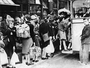 Londres, Angleterre. 5 septembre 1939. Les enfants sont évacués.