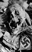 Second World War.  Cranium and German uniform.