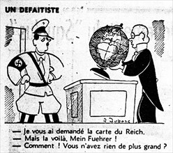 25 août 1939. L'Humanité. Caricature