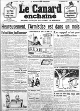 Front page of the Canard Enchaîné