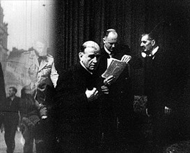 Daladier et Chamberlain à la conférence de Munich