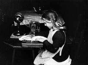 The sewing machine electric.  1925