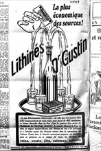 Advertisement for Dr Gustin's Lithinés