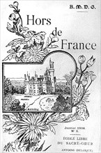 Mai 1908. Couverture du recueil de la revue " Hors de France "