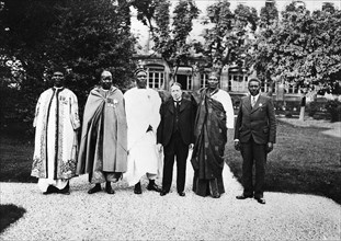 Reception of the heads of French Western Africa, 1938