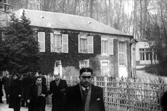 The house of General de Gaulle in the park of Marly.  1946