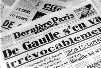 January 20, 1946.  Departure of General de Gaulle.  Dernière Paris.