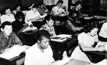 Rural classroom, Freeport Island Length.  New York.