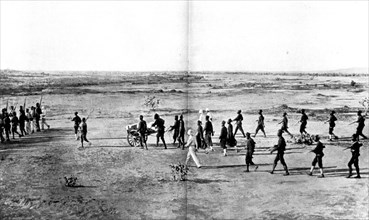 Burial, in Abéche, of Colonel Moll, June 21, 1911