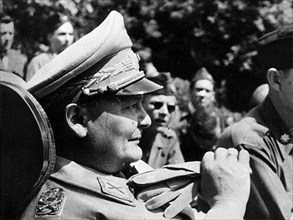 Hermann Göring après sa reddition à l'armée américaine.