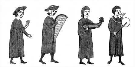 Troubadours au XIIe siècle