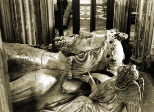 Tête du gisant d'Edouard II d'Angleterre (1284-1327)