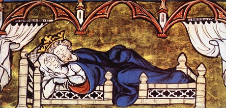 The lord and his wife resting
