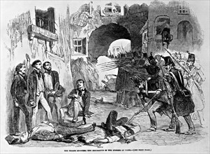 On December 2, 1851 and the following days, the rebels are shooted in the streets by the soldiers
