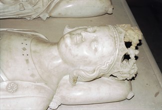 Recumbent statue of Charles IV "le Bel"  (1294-1328), 
King of France and of Navarre.