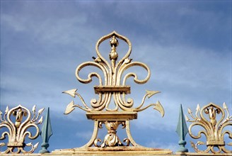 Versailles, the Grand Trianon,
close-up on a decorative element of the gate
