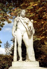 Versailles, the park. Statue of Hercule.