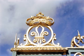 Versailles, the Petit Trianon, detail of the gate