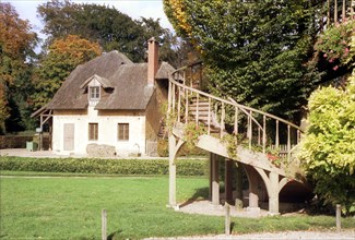 Petit Trianon, cottage in the hamlet, showing staircase to the Queen's House