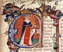 Edward III giving the Magna Carta.