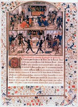 French manuscript (1460-70). Charter of tournament rules
