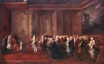 Dumesnil, Louis XV enfant recevant une ambassade