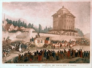 The return from Varennes (June 23, 1791)
