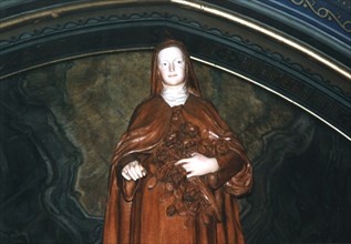 Sculpture représentant sainte Thérèse de l'Enfant-Jésus