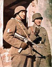 1942, Soldiers of the  LVF (French Volunteer Legion). Photo from "Signal" magazine