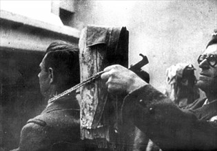 Occupation of France.  Execution of a  French resistance fighter.