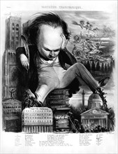 Victor Hugo. Caricature 1841.