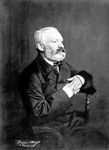 Victor Hugo (Besançon 1802 - Paris 1885). Agé.