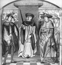Louis XII between the ecclesiastic Peers and the secular Peers