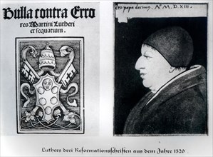 Le pape Léon X et la bulle publiée contre Luther