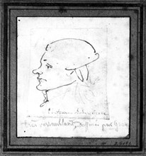Robespierre dessiné par Gros
