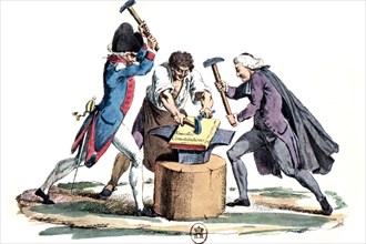 Les trois ordres élaborant la Constitution Française