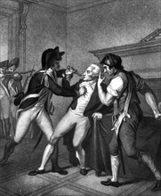 Robespierre arrêté par le gendarme Merda