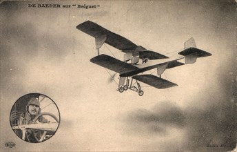 Carte postale: Aviation - De Baeder sur Breguet