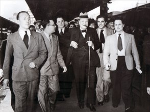 Arrivée à Paris de Winston Churchill