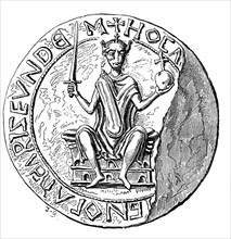 Escisse du sceau de Guillaume le Conquérant.