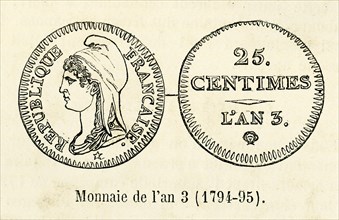 Monnaie de l'an 3 (1794-1795).