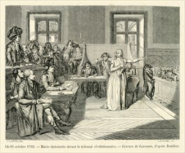 Marie-Antoinette before the Revolutionary Tribunal.