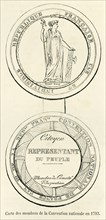 Seal of the Members of the National Convention in 1792.