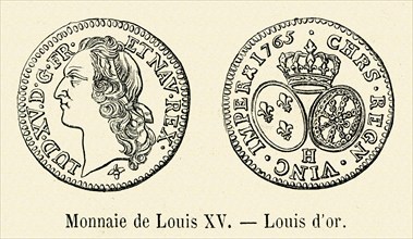 The Louis d'or coin.