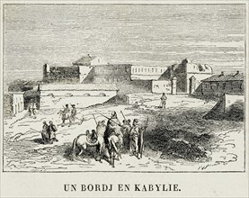 Maghreb. Algérie. Un bordj en Kabylie.