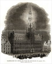 Light from the Town Hall in Brussels, the 26th September 1864.