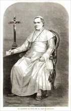 Le pape Pie IX (1864).