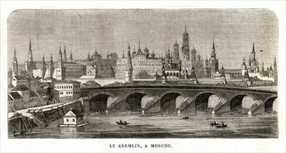 Russia. The Kremin, Moscow (1864).