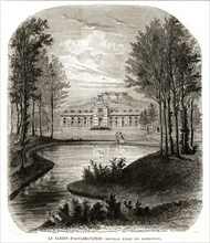 1864. Garden of Acclimatation. New stables.