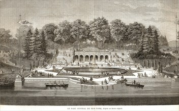 Amérique. 1864. Central Park.